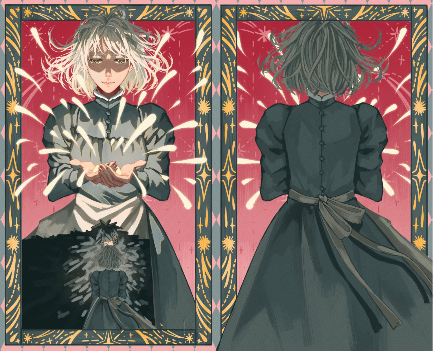 Howl's Moving Castle by Diana Wynne Jones. Character design are based on the Studio Ghibli movie of the same name.