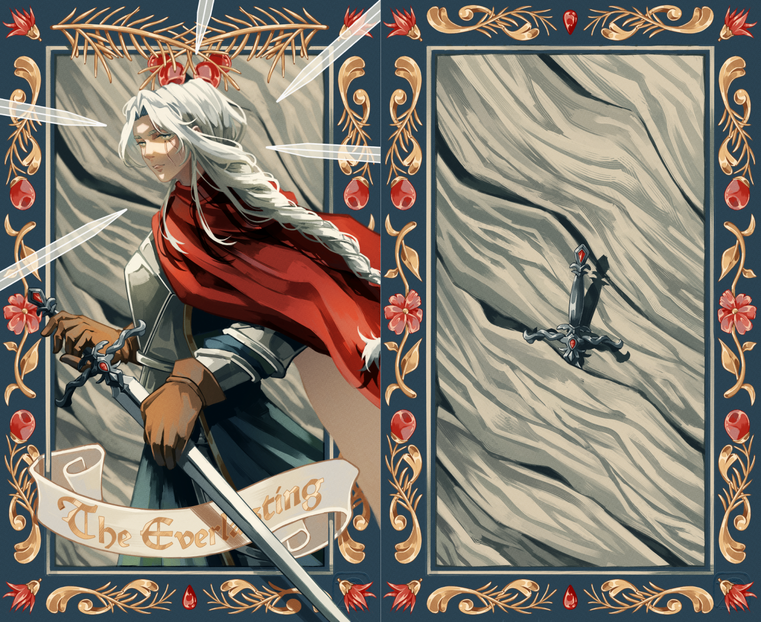 Cover art made for my rebind of The Everlasting by Alix E. Harrow